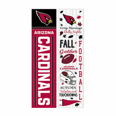 46" Double Sided Leaner, Arizona Cardinals, Fall Seasonal - NFL Home