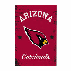 Arizona Cardinals Wood Wall Sign, 16x24 - NFL Home