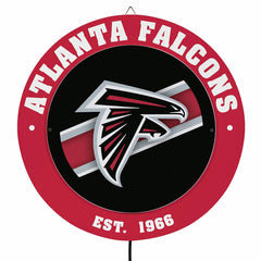 Atlanta Falcons, Metal Lite, Round - NFL