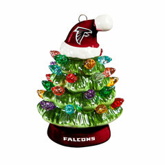 4" Mini LED Tabletop Christmas Tree, Set of 2, Atlanta Falcons - NFL Home
