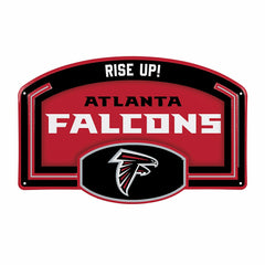Atlanta Falcons USA Embossed Steel Wall Sign, 11" x 17" - NFL Home