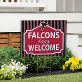 Atlanta Falcons Coroplast Yard Sign, "Fans Welcome" - NFL Home