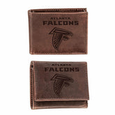 Atlanta Falcons, Bi-Fold and Tri-Fold Wallet Gift Set, Brown - NFL Home