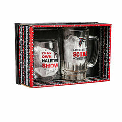 Atlanta Falcons, Stemless 17OZ Wine & Beer 16 OZ Gift Set - NFL