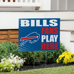 Buffalo Bills Coroplast Yard Sign "Fans Play Here" - NFL Home