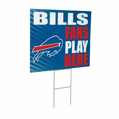 Buffalo Bills Coroplast Yard Sign "Fans Play Here" - NFL Home