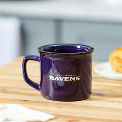 Baltimore Ravens Ceramic Camp Cup with Enamel Finish, 14oz - NFL