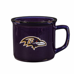 Baltimore Ravens Ceramic Camp Cup with Enamel Finish, 14oz - NFL