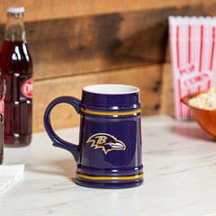 Baltimore Ravens Ceramic Stein Cup, 24oz - NFL Home