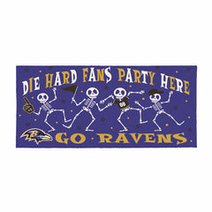 Baltimore Ravens Flocked Coir Halloween Sassafras Switch Mat, 22"x10" - NFL