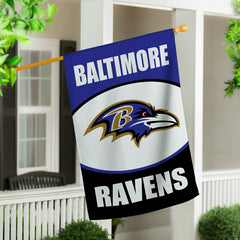 Baltimore Ravens Suede House Flag - NFL