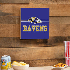 Baltimore Ravens Wood Wall Sign, 12x12 - NFL Home