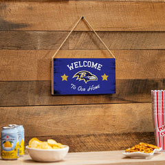 Baltimore Ravens Wood Wall Sign, 6x11 - NFL Home
