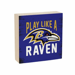 Baltimore Ravens Plock, Down Home Fans, 6x6 - NFL Home