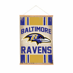 Baltimore Ravens, Canvas Wall Tapestry, Medium, 36x24 - NFL Home