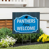 Carolina Panthers Coroplast Yard Sign, "Fans Welcome" - NFL Home