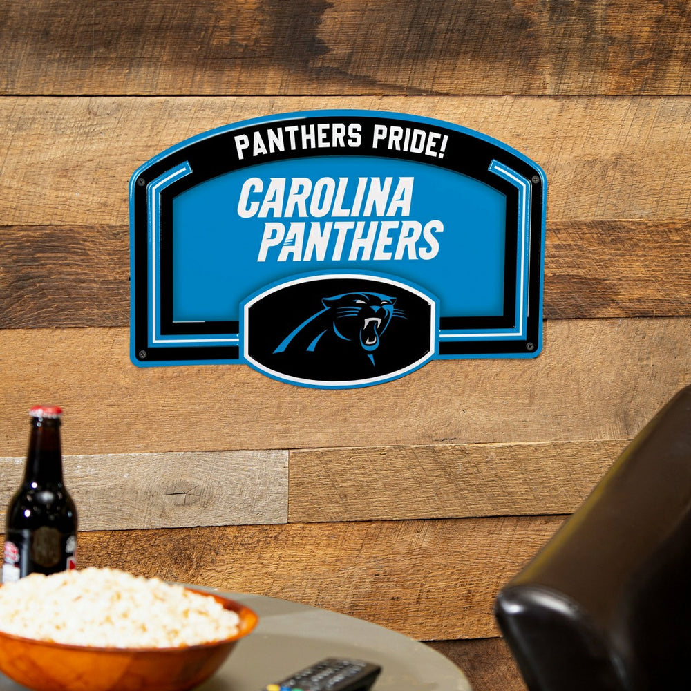 Carolina Panthers USA Embossed Steel Wall Sign, 11" x 17" - NFL Home