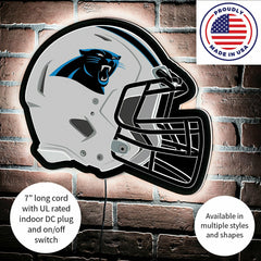 LED Wall Decor, Helmet, Carolina Panthers - NFL Home