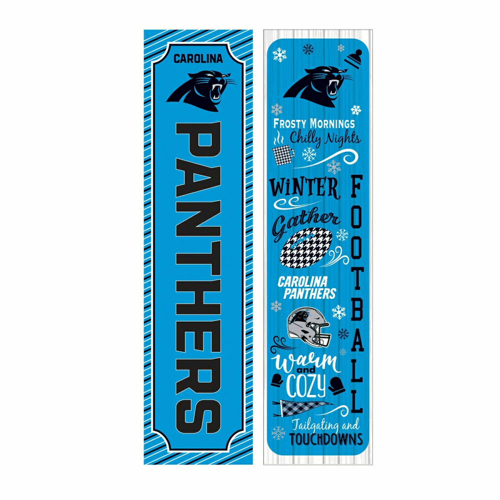 Carolina Panthers 46" Double Sided Leaner, Winter Seasonal - NFL Home