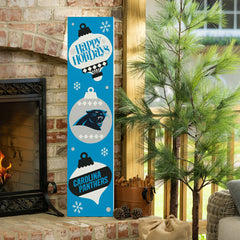 Carolina Panthers 47" Double Sided Leaner, Christmas - NFL Home