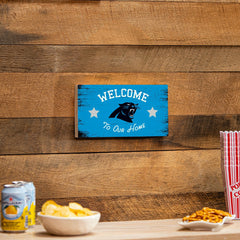 Carolina Panthers Wood Wall Sign, 6x11 - NFL Home