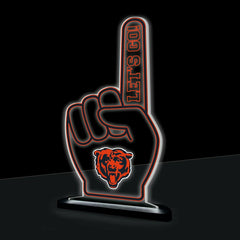 Chicago Bears NFL Football Foam Finger Desklite LED Decor - NFL Home