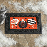 Chicago Bears Holiday Flocked Coir Sassafras Switch Mat, 22"x10" - NFL
