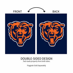 Chicago Bears Applique Garden Flag - NFL Home