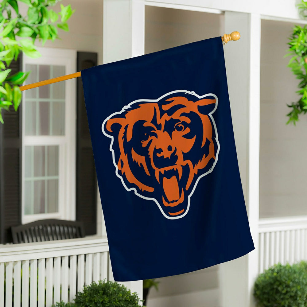 Chicago Bears Applique House Flag - NFL Home