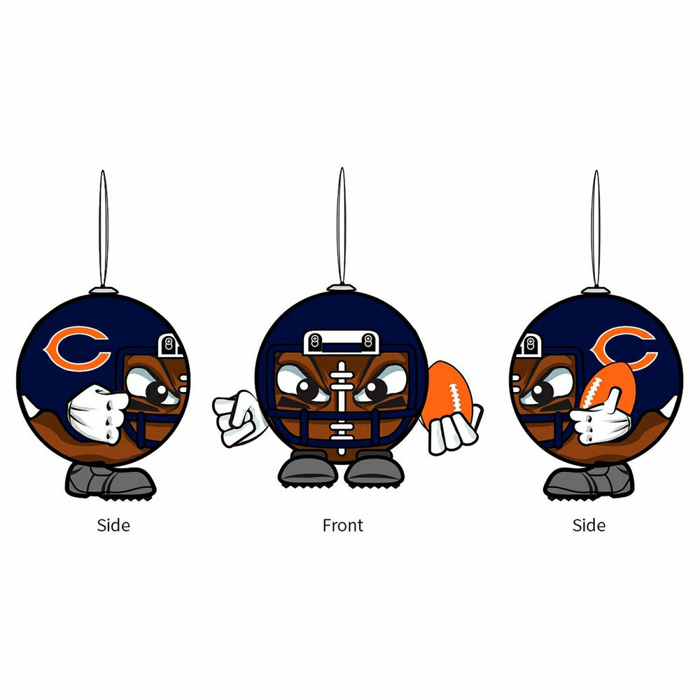 Chicago Bears, Ball Head Ornament - NFL