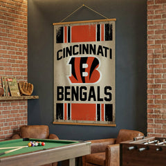 Cincinnati Bengals, Canvas Wall Tapestry, Large, 54x36 - NFL Home
