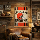 Cleveland Browns, Canvas Wall Tapestry, Medium, 36x24 - NFL Home