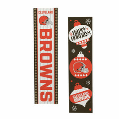 Cleveland Browns Christmas Double Sided Large Leaner, 47" - NFL Home