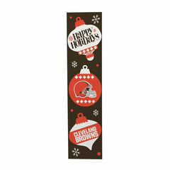 Cleveland Browns Christmas Double Sided Large Leaner, 47" - NFL Home