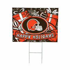 Cleveland Browns Yard Sign, Holiday - NFL Home