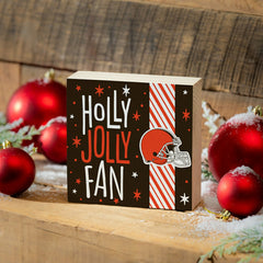 Cleveland Browns Block, Holiday, 6x6 - NFL Home