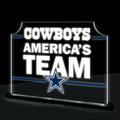 Dallas Cowboys NFL Football Rectangle Desklite LED Decor - NFL Home