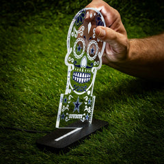 Dallas Cowboys NFL Football Sugar Skull Desklite LED Decor - NFL Home