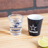 Dallas Cowboys 4-Piece Ceramic and Glass 2oz. Shot Glass Set - NFL Home