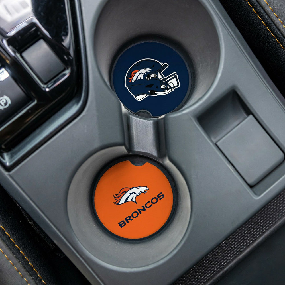 Denver Broncos Car Coaster Set, 2pc - NFL