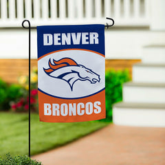 Denver Broncos Suede Garden Flag - NFL