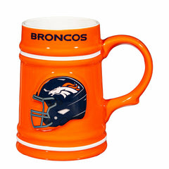 Denver Broncos Ceramic Stein Cup, 24oz - NFL Home