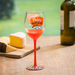 Denver Broncos, 17oz Boxed Stemware - NFL Home