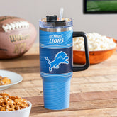 40oz Stainless Steel Canyon Cup w/ Straw, Detroit Lions - NFL Home
