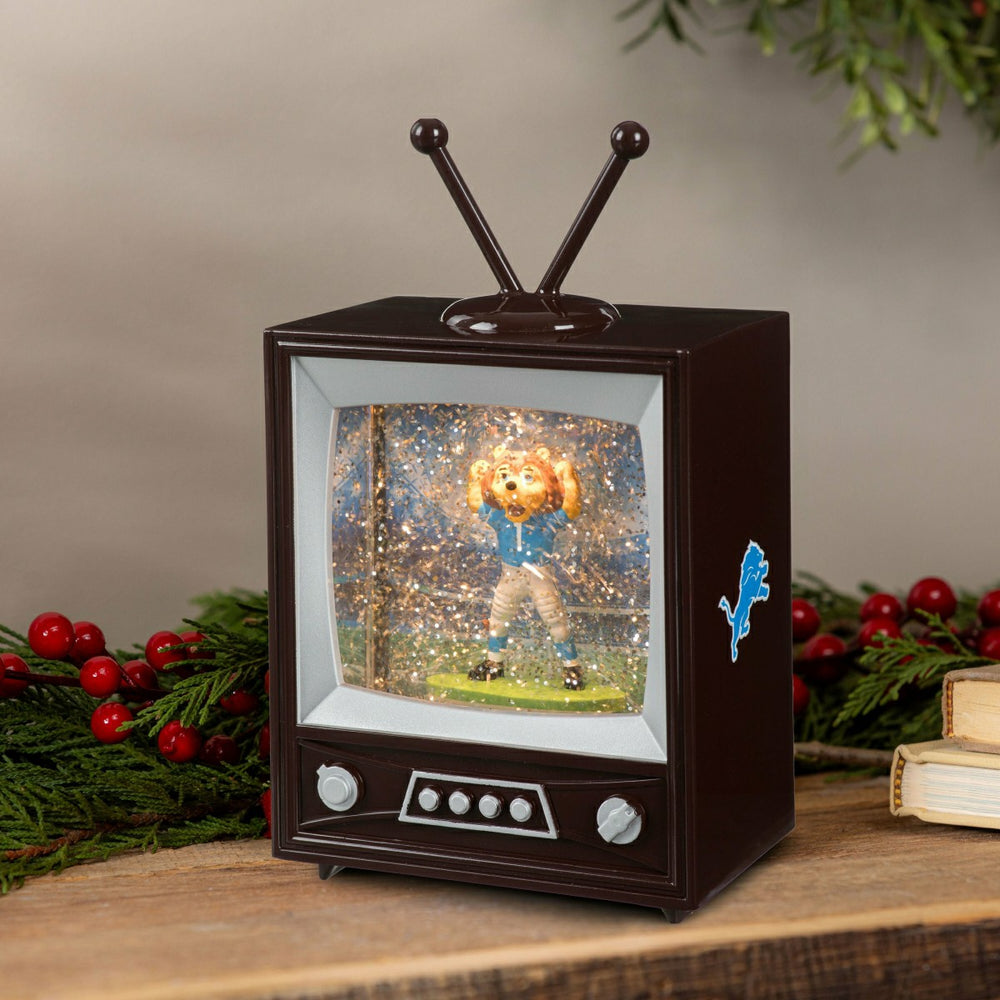 Detroit Lions Vintage TV Water Lantern - NFL Home