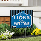 Detroit Lions Coroplast Yard Sign, "Fans Welcome" - NFL Home