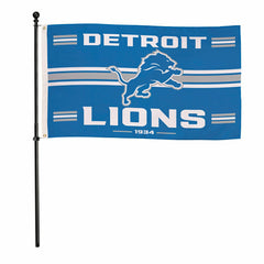Detroit Lions Single Sided Flag w/ 2 Grommets, 3'x5' - NFL Home