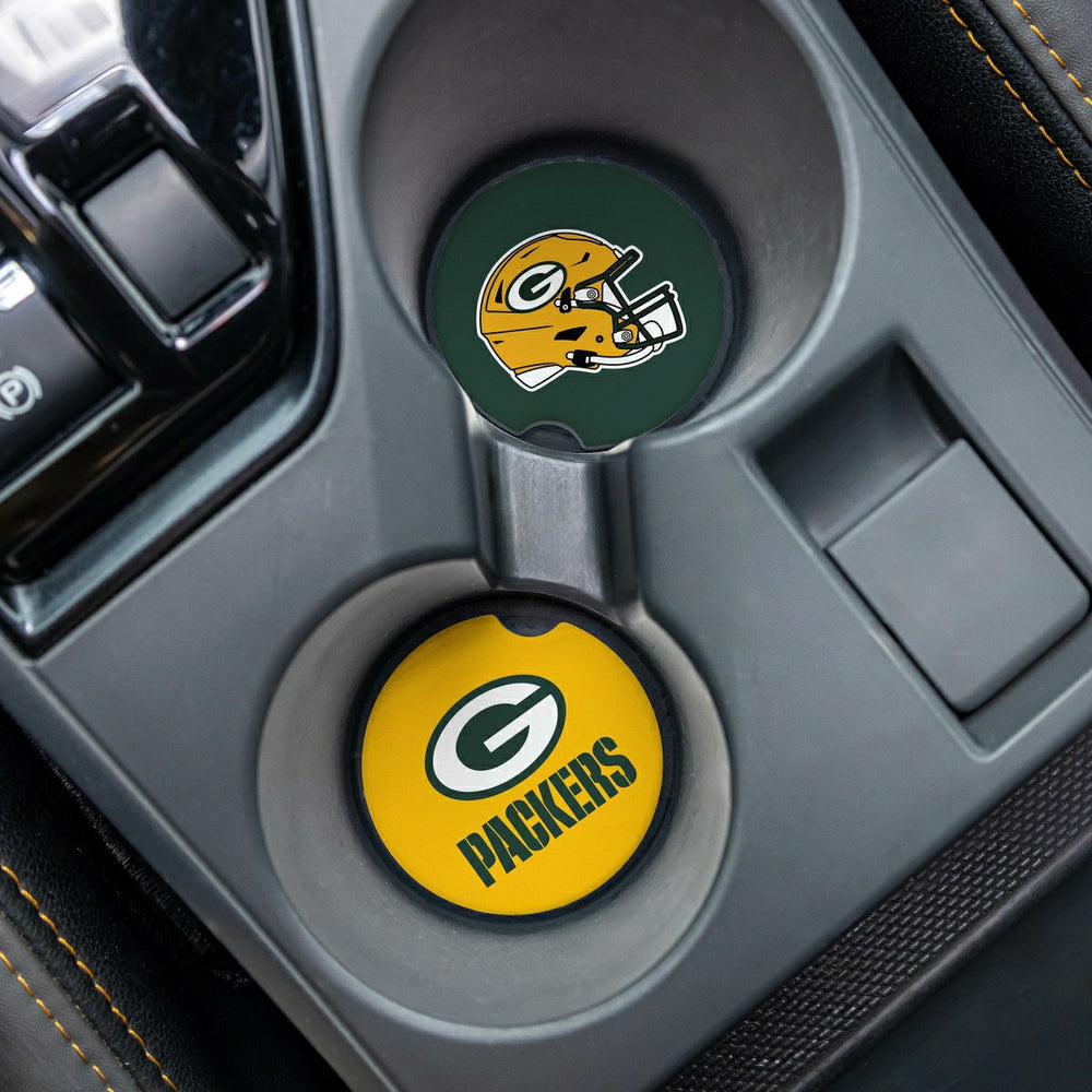 Green Bay Packers Car Coaster Set, 2pc - NFL