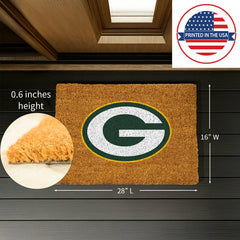 Coir Mat, 16"x28", Green Bay Packers - NFL