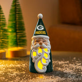 Green Bay Packers Santa LED Statuary, 8" - NFL Home
